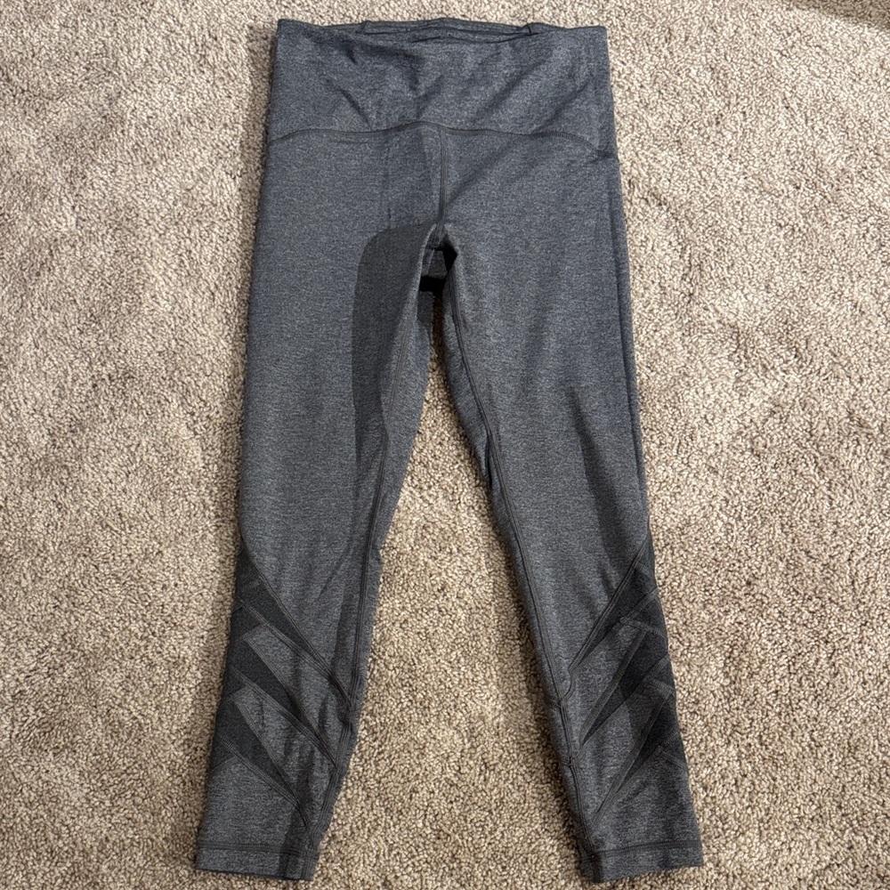 Lululemon Athletica Charcoal and Black Leggings